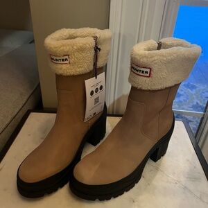 Hunter Marisol Heeled Waterproof Chelsea Boots NWT!